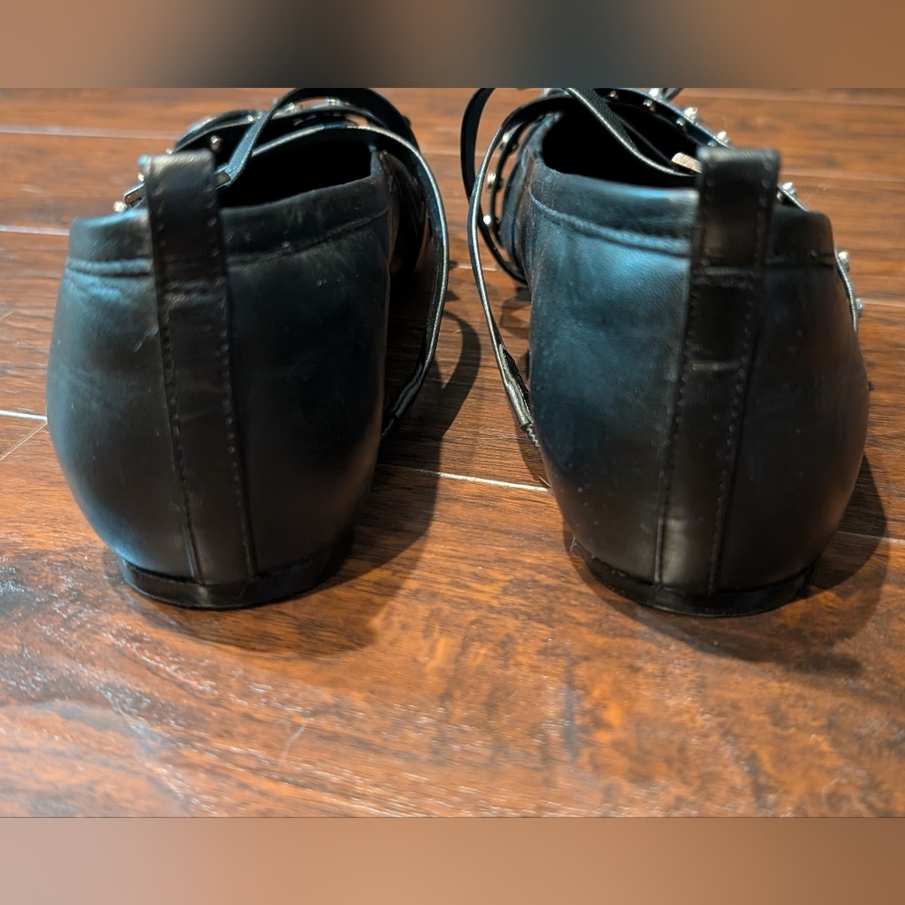 Vince Camuto 7.5 Black Solah Studded Ballet Flats - Picture 5 of 10